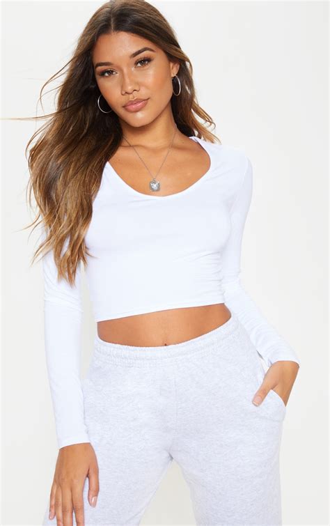 White Cropped V